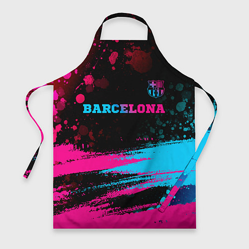 Фартук Barcelona - neon gradient посередине / 3D-принт – фото 1