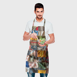 Фартук кулинарный Patchwork - ai art, цвет: 3D-принт — фото 2