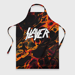Фартук кулинарный Slayer red lava, цвет: 3D-принт