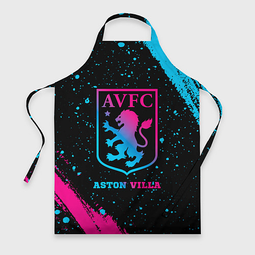 Фартук Aston Villa - neon gradient / 3D-принт – фото 1