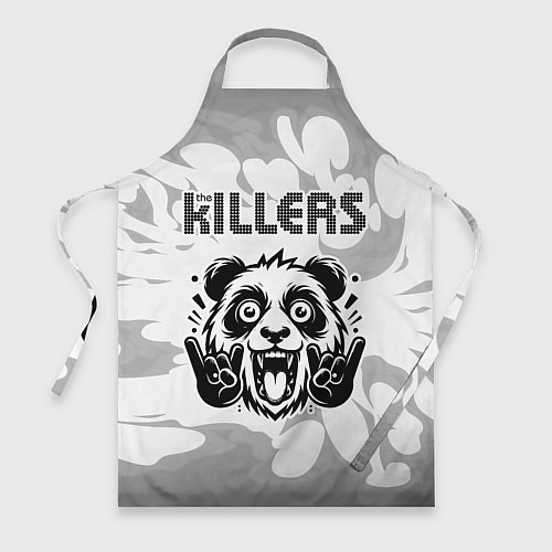 Фартук The Killers рок панда на светлом фоне / 3D-принт – фото 1