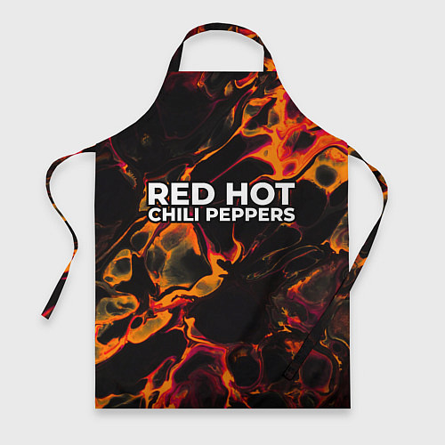 Фартук Red Hot Chili Peppers red lava / 3D-принт – фото 1