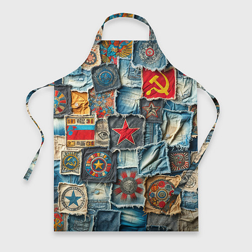 Фартук Ретро пэчворк СССР / 3D-принт – фото 1