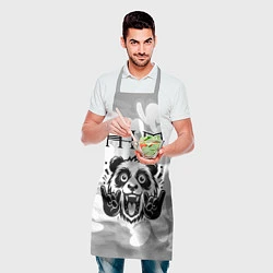 Фартук кулинарный HIM рок панда на светлом фоне, цвет: 3D-принт — фото 2