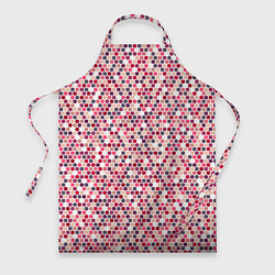 Фартук кулинарный Паттерн соты розовый, цвет: 3D-принт
