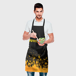 Фартук кулинарный Juventus - gold gradient посередине, цвет: 3D-принт — фото 2