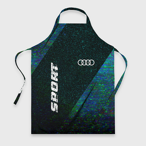 Фартук Audi sport glitch blue / 3D-принт – фото 1