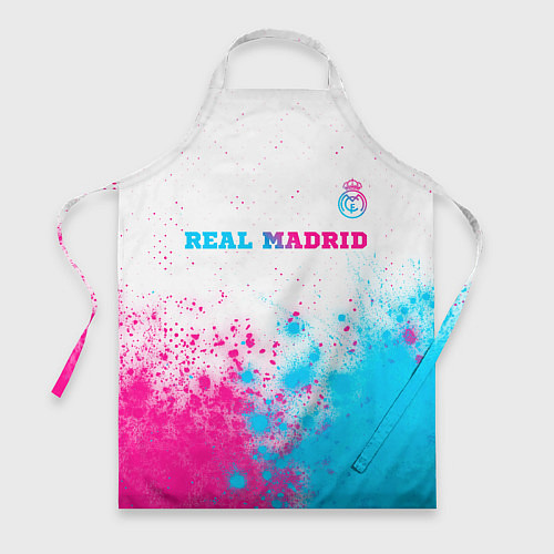Фартук Real Madrid neon gradient style посередине / 3D-принт – фото 1