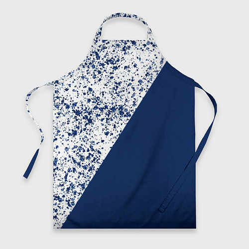 Фартук Сине-белый пополам / 3D-принт – фото 1