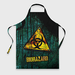 Фартук кулинарный Biohazard yellow sign, цвет: 3D-принт