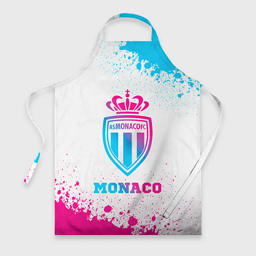 Фартук Monaco neon gradient style / 3D-принт – фото 1