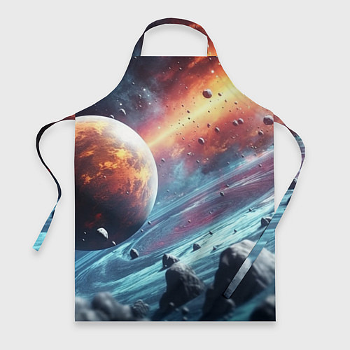 Фартук Объемный космос и планеты / 3D-принт – фото 1
