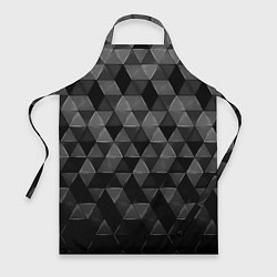 Фартук кулинарный Серые треугольники, цвет: 3D-принт