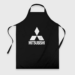 Фартук кулинарный Mitsubishi logo white, цвет: 3D-принт