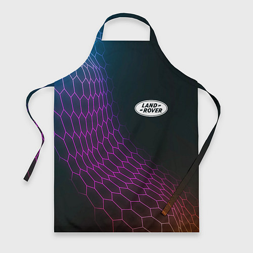 Фартук Land Rover neon hexagon / 3D-принт – фото 1