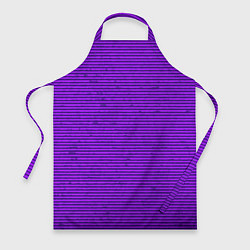 Фартук кулинарный Сочный фиолетовый в полоску, цвет: 3D-принт