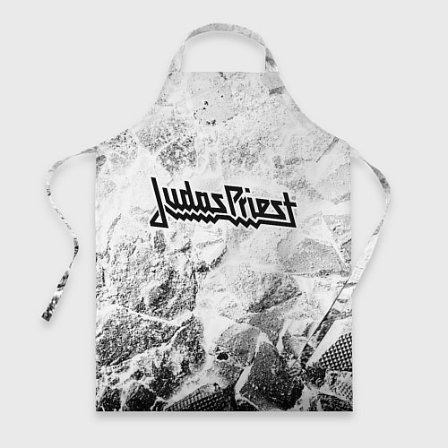 Фартук Judas Priest white graphite / 3D-принт – фото 1
