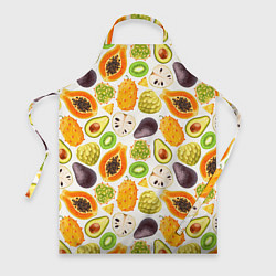 Фартук кулинарный Экзотический фруктовый узор, цвет: 3D-принт