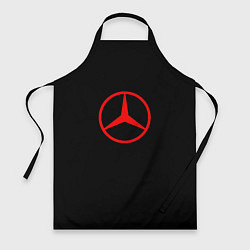 Фартук Mercedes logo red