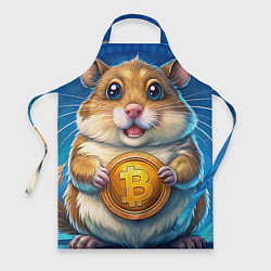 Фартук кулинарный Хомячок с криптой, цвет: 3D-принт