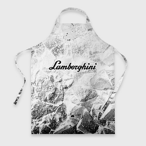 Фартук Lamborghini white graphite / 3D-принт – фото 1