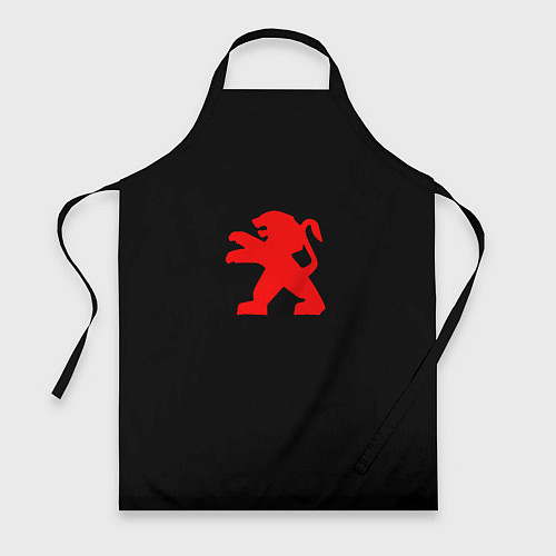 Фартук Peugeot red logo / 3D-принт – фото 1