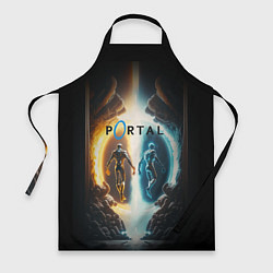 Фартук кулинарный Люди в портале, цвет: 3D-принт