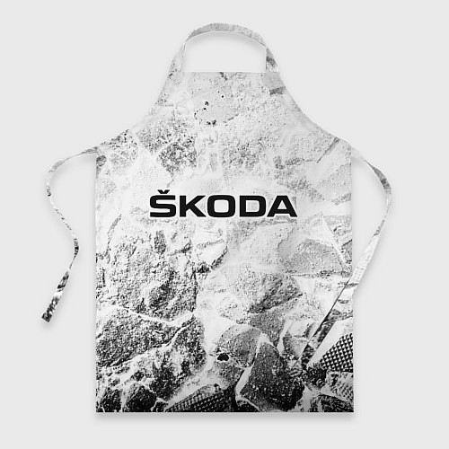 Фартук Skoda white graphite / 3D-принт – фото 1