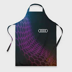 Фартук Audi neon hexagon