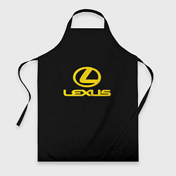 Фартук кулинарный Lexus yellow logo, цвет: 3D-принт