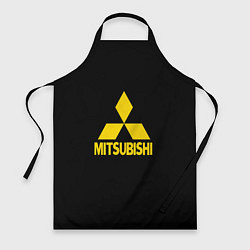 Фартук кулинарный Mitsubishi logo yelow, цвет: 3D-принт