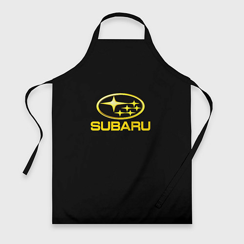 Фартук Subaru logo yellow / 3D-принт – фото 1