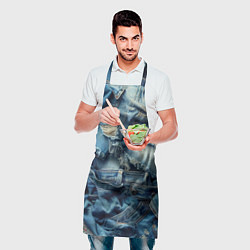 Фартук кулинарный Denim rags - fashion trend, цвет: 3D-принт — фото 2