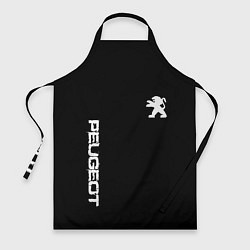 Фартук Peugeot logo white