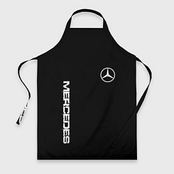 Фартук Mercedes benz logo white auto