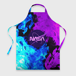 Фартук кулинарный NASA neon flame, цвет: 3D-принт