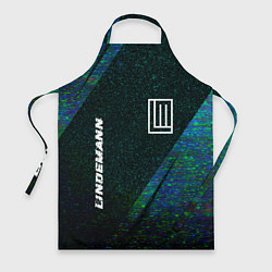 Фартук кулинарный Lindemann glitch blue, цвет: 3D-принт