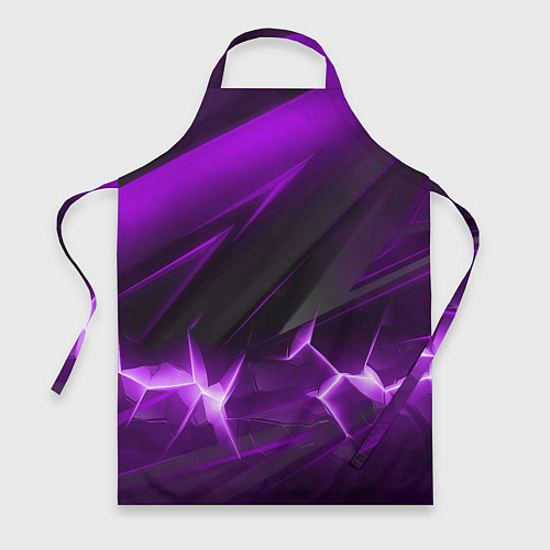 Фартук Фиолетовая объемная абстракция / 3D-принт – фото 1