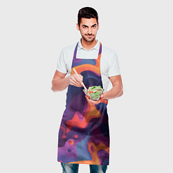 Фартук кулинарный Неоновый спектр, цвет: 3D-принт — фото 2