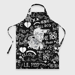 Фартук Lil Peep pattern автографы лого