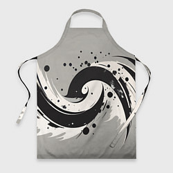 Фартук кулинарный Инь-янь абстракция - нейроарт, цвет: 3D-принт