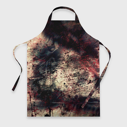 Фартук Мокрая бумага ретро гранж текстура грязная / 3D-принт – фото 1