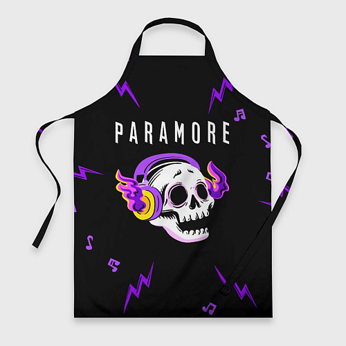 Фартук Paramore неоновый череп / 3D-принт – фото 1