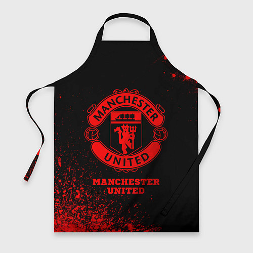 Фартук Manchester United - red gradient / 3D-принт – фото 1