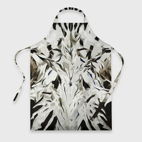 Фартук Black and white abstraction / 3D-принт – фото 1