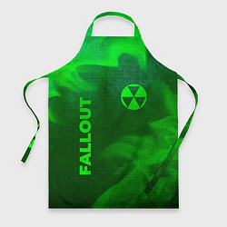 Фартук кулинарный Fallout - green gradient вертикально, цвет: 3D-принт