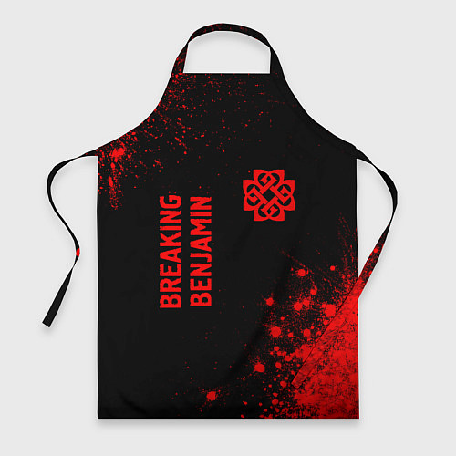 Фартук Breaking Benjamin - red gradient вертикально / 3D-принт – фото 1