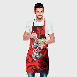 Фартук кулинарный Lil Peep логотипы, цвет: 3D-принт — фото 2