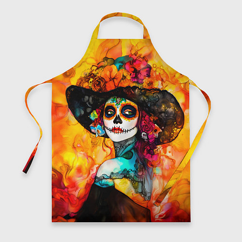 Фартук Катрина в черной шляпе / 3D-принт – фото 1