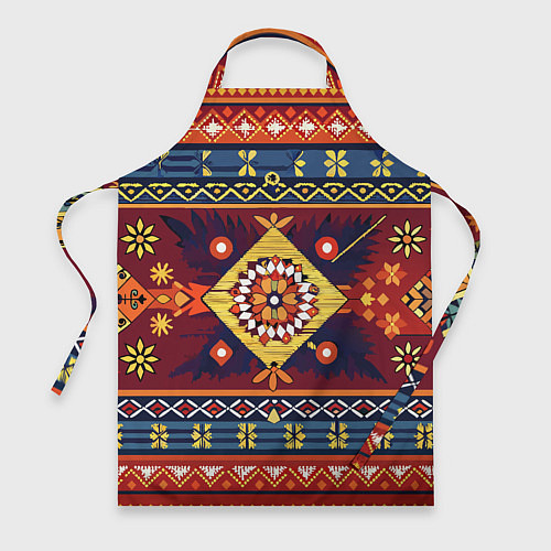 Фартук Стиль советского ковра узоры и орнамент / 3D-принт – фото 1